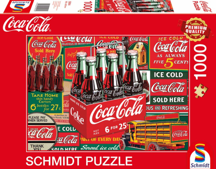 Schmidt Spiele Coca-Cola Klasszikus - 1000 darabos puzzle