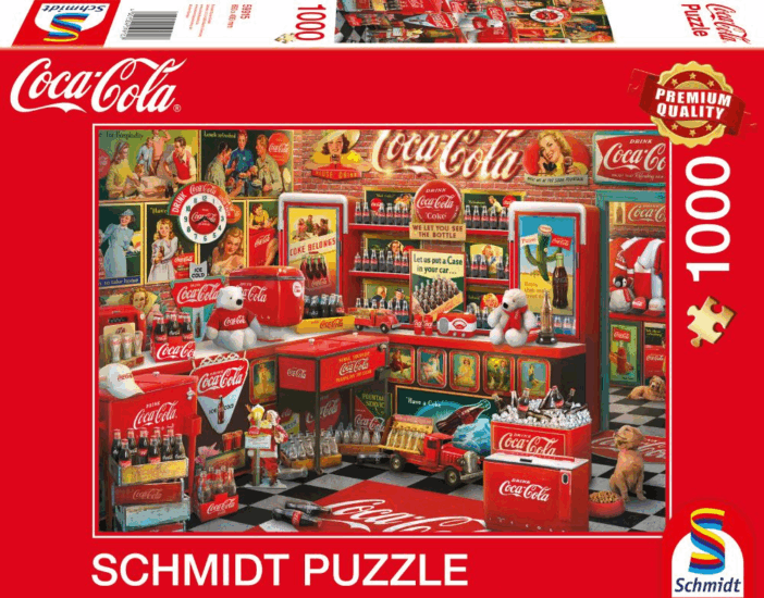 Schmidt Spiele Coca-Cola Nosztalgiabolt - 1000 darabos puzzle