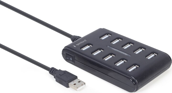 Gembird UHB-U2P10P-01 USB Type-A 2.0 HUB (10 port)