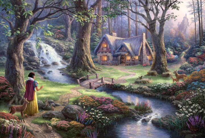 Schmidt Spiele Thomas Kinkade Hófehérke - 1000 darabos puzzle