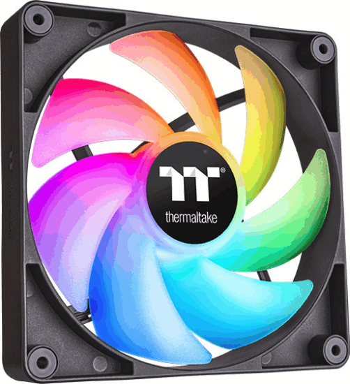 Thermaltake CT140 140mm PWM ARGB Rendszerűhő (2db/csomag) - Fekete