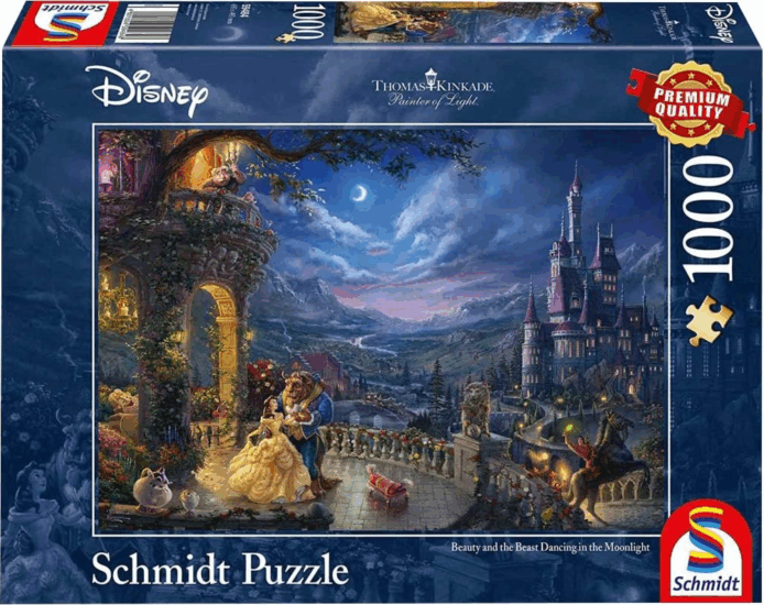 A Schmidt Spiele Disney A Szépség és a Szörnyeteg Tánc a holdfényben - 1000 darabos puzzle