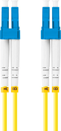 Lanberg FO-LULU-SD11-0050-YE optikai patch kábel LC/UPC Duplex 5m - Sárga