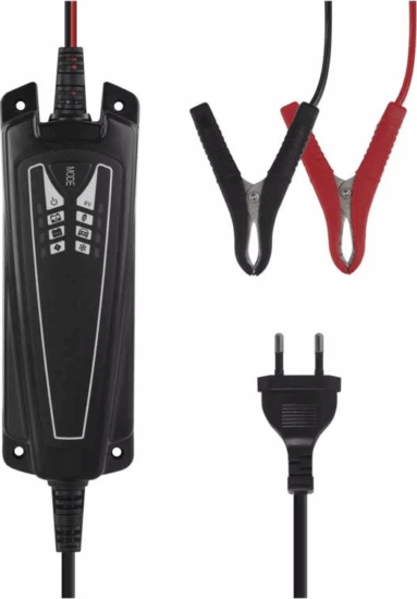 Emos N1014 Autó akkumulátor töltő 6V/12V Fekete