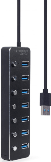 Gembird UHB-U3P7P-01 USB Type-A 3.1 HUB (7 port)