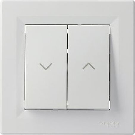 Schneider ASFORA Vezeték nélküli fali redőnykapcsoló - Fehér
