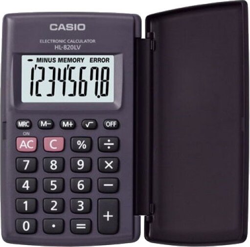Casio HL-820LV-BK Számológép Casio HL-820LV-BK Számológép
