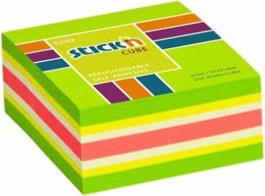 Stick'n Öntapadó jegyzettömb 51x51 mm - Neon Zöld (250 lap/tömb) Stick'n Öntapadó jegyzettömb 51x51 mm - Neon Zöld (250 lap/tömb)