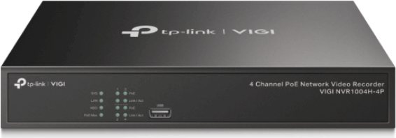 TP-Link VIGI NVR1004H-4P NVR 4 csatornás videó rögzítő