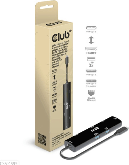 Club3DCSV-1599 100W Univerzális dokkoló