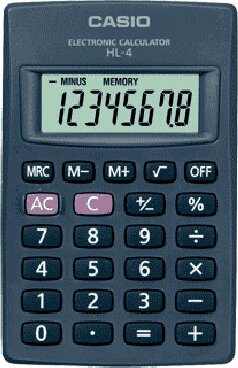 Casio HL-4 kézi számológép Casio HL-4 kézi számológép