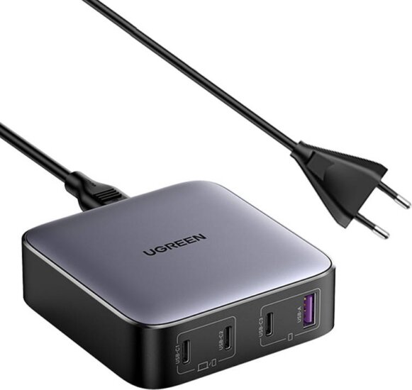 Ugreen CD328 Nexode 3x USB-C / USB-A Hálózati töltő - Fekete (100W) Ugreen CD328 Nexode 3x USB-C / USB-A Hálózati töltő - Fekete (100W)
