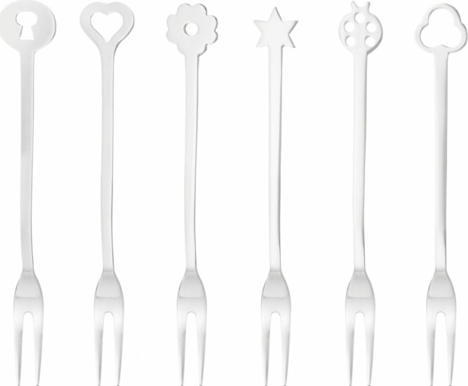 Sambonet New Portafortuna Party villa készlet - Inox (6 darabos) Sambonet New Portafortuna Party villa készlet - Inox (6 darabos)