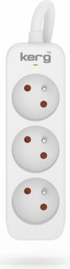 Kerg M02388 230V Elosztó 3 aljzatos 3m - Fehér