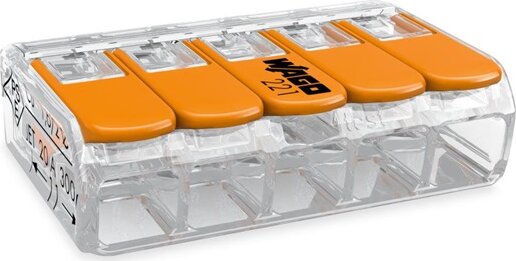 Wago 221-415 COMPACT vezetékösszekötő (25 db/csomag) Wago 221-415 COMPACT vezetékösszekötő (25 db/csomag)