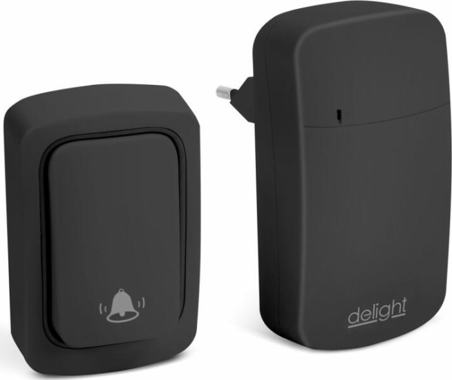 Delight 55345BK Vezeték nélküli Csengő