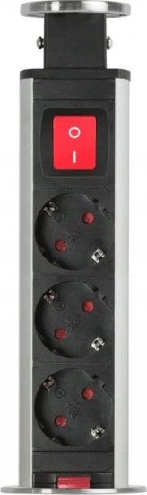 Delight 20430BSS 250V Süllyeszthető elosztó 3 aljzatos 1.5m - Fekete/Szürke Delight 20430BSS 250V Süllyeszthető elosztó 3 aljzatos 1.5m - Fekete/Szürke