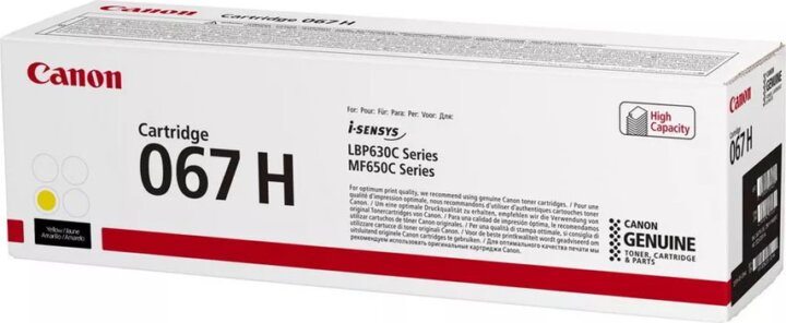 Canon 067H Eredeti Toner Sárga