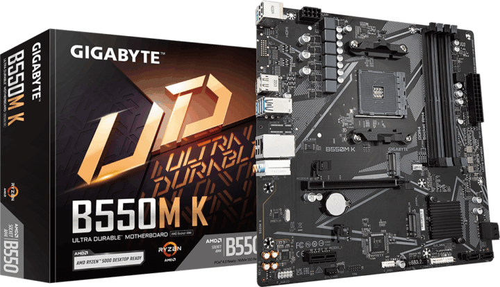 Gigabyte B550M K DDR4 AMD AM4 MicroATX Alaplap