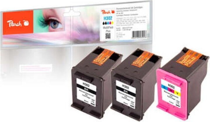 Peach (HP 302) Tintapatron Multipack Plus - Chipes Peach (HP 302) Tintapatron Multipack Plus - Chipes