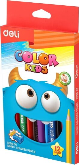 Deli Color Kids színes ceruza készlet (12 db / csomag)