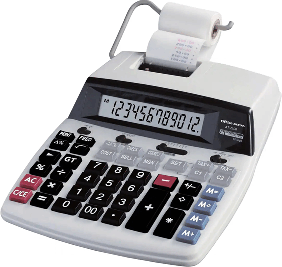 Office Depot AT-2100 Szalagos számológép