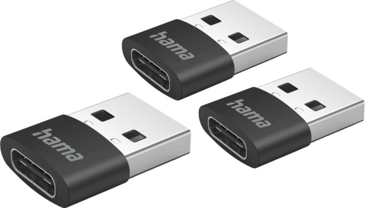 Hama 201532 FIC USB-A apa - USB-C anya Adapter (3 db / csomag) Hama 201532 FIC USB-A apa - USB-C anya Adapter (3 db / csomag)