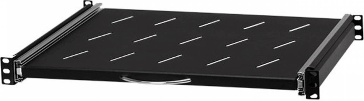 Stalflex RSR19-1U-350B 19" Kihúzható polc 1U - Fekete