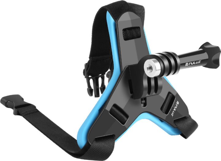 Puluz PU579B Akciókamera tartó Bukósisakra - Kék