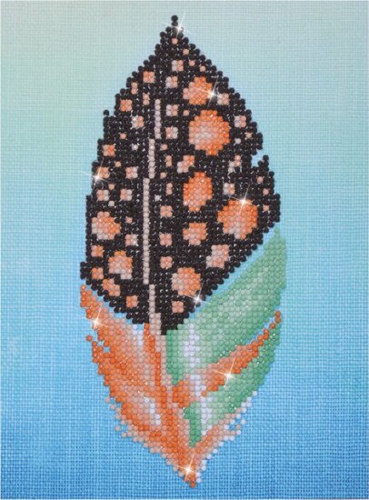 Diamond Dotz: Gyémántszemes kirakó - Színes madártoll