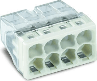 Wago 2273-208 COMPACT vezetékösszekötő - Áttetsző (50db/csomag)