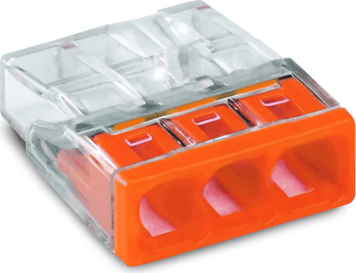 Wago 2273-203 COMPACT Vezetékösszekötő - Áttetsző (100db/csomag) Wago 2273-203 COMPACT Vezetékösszekötő - Áttetsző (100db/csomag)