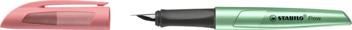 Stabilo Flow Cosmetic Kék Törölhető Tintapatronos Töltőtoll - Halvány piros/Zöld