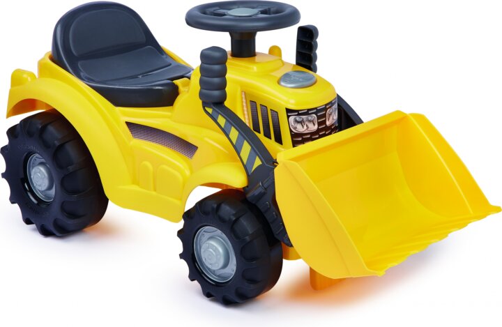 Écoiffier Traktor bébitaxi markolókanállal - Sárga