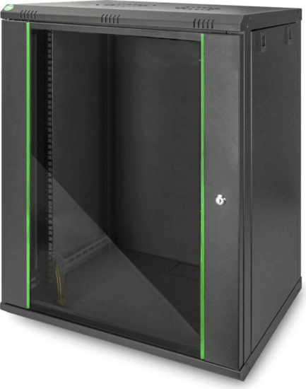 Digitus 19" Fali rack szekrény 16U 816x600mm - Fekete