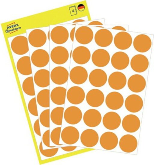 Avery Zweckform 3173 jelölőpontok - Narancssárga (96 db/csomag)