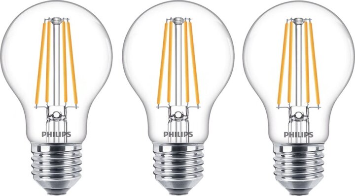 Philips LED A60 izzó 8,5W 1055lm 2700K E27 - Meleg fehér (3 db)