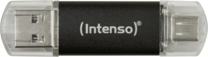 Intenso Twist Line USB-A / USB-C 3.2 Pendrive - Fekete
