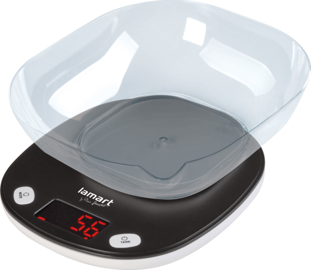 Lamart LT7069 Digitális konyhai mérleg - Fekete Lamart LT7069 Digitális konyhai mérleg - Fekete