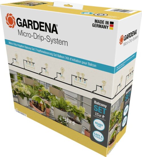 Gardena 13401-20 Micro-Drip-System öntözőkészlet balkon növényekhez
