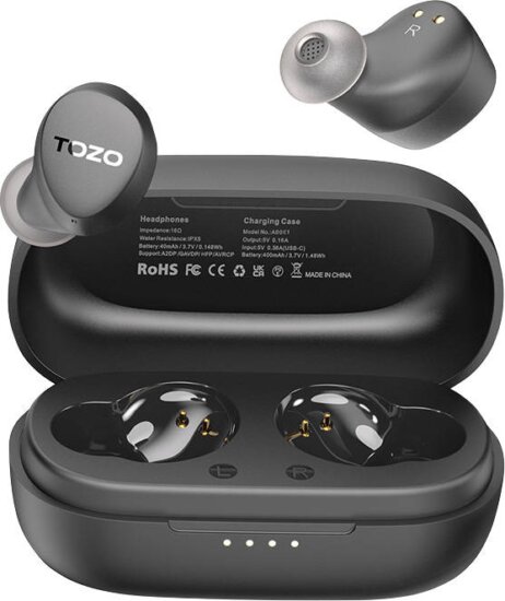 Tozo Agile Dots Wireless Headset - Fekete