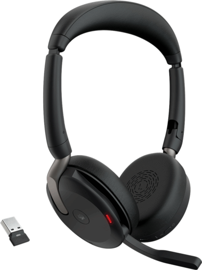Jabra Evolve2 65 Flex Duo (Microsoft Teams) Wireless Headset - Fekete Jabra Evolve2 65 Flex Duo (Microsoft Teams) Wireless Headset - Fekete