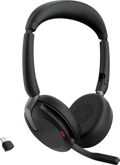 Jabra Evolve2 65 Flex Duo Wireless Headset - Fekete Jabra Evolve2 65 Flex Duo Wireless Headset - Fekete