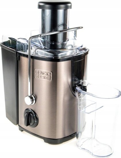 Black & Decker BXJE600E Gyümölcscentrifuga - Fekete/Ezüst