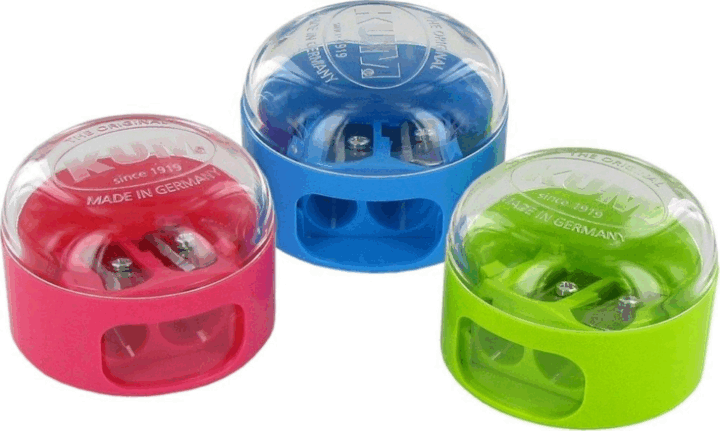 ICO Kum Tartályos Kétlyukú kézi hegyező - Többféle