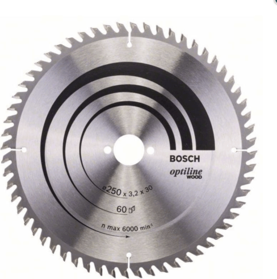 Bosch Optiline Fa Körfűrészlap Ø 250mm 60 fog