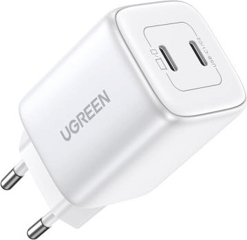 Ugreen Nexode Dual 2x USB-C Hálózati töltő - Fehér (45W) Ugreen Nexode Dual 2x USB-C Hálózati töltő - Fehér (45W)