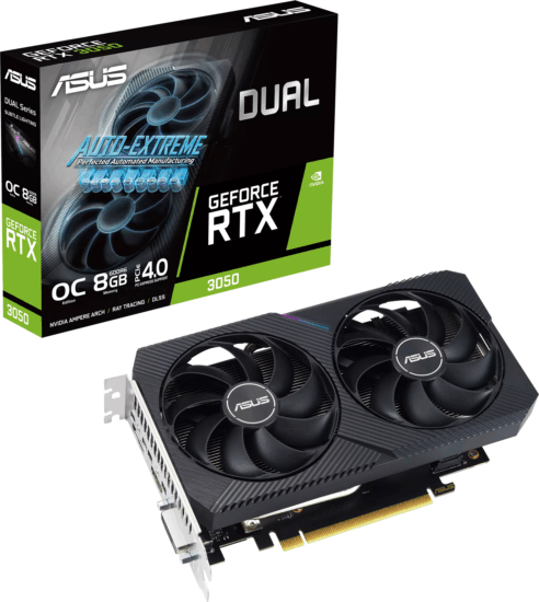 Asus GeForce RTX 3050 8GB GDDR6 Dual V2 OC Edition Videókártya