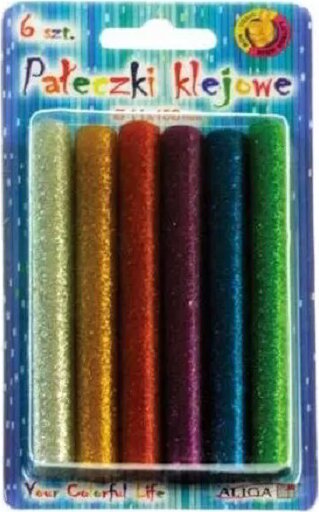 Aliga FDA2773 11mm Glitteres Ragasztórúd - Színes glitteres (6db/csomag)