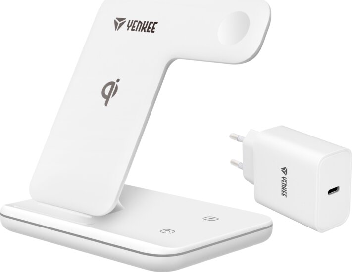 Yenkee YAC 5301 Wireless töltőállomás - Fehér (12V / 2A)